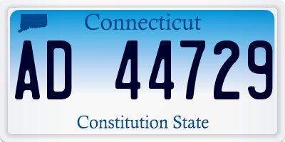 CT license plate AD44729