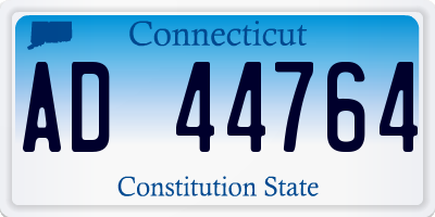 CT license plate AD44764