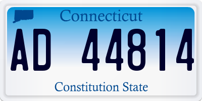 CT license plate AD44814