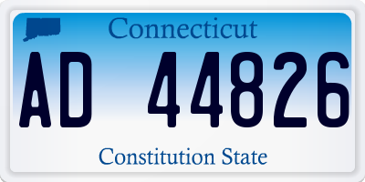 CT license plate AD44826