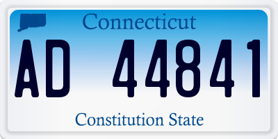 CT license plate AD44841