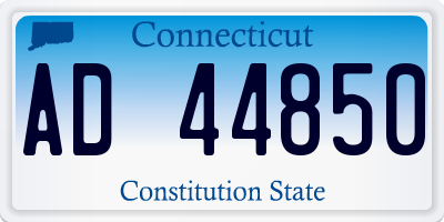 CT license plate AD44850