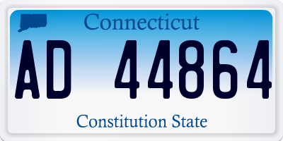 CT license plate AD44864