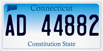 CT license plate AD44882