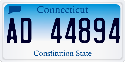 CT license plate AD44894