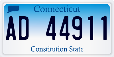 CT license plate AD44911