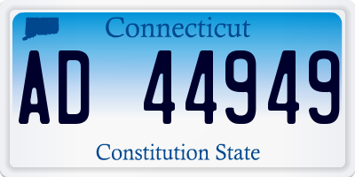CT license plate AD44949