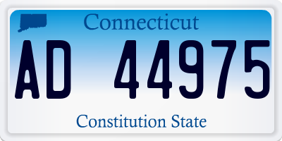 CT license plate AD44975