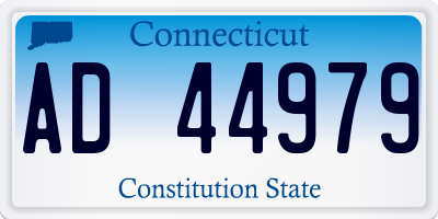 CT license plate AD44979