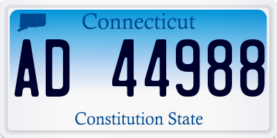 CT license plate AD44988
