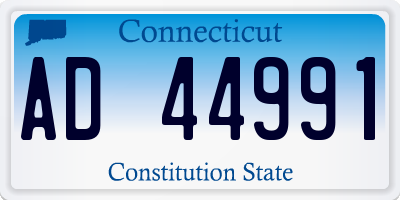 CT license plate AD44991