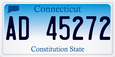 CT license plate AD45272