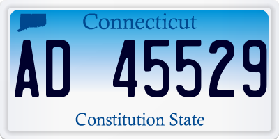 CT license plate AD45529