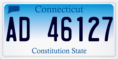 CT license plate AD46127