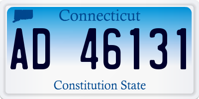 CT license plate AD46131