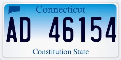 CT license plate AD46154