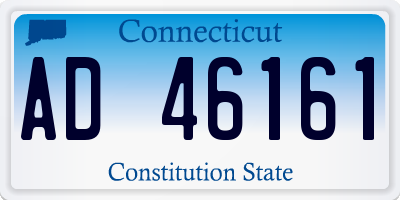 CT license plate AD46161