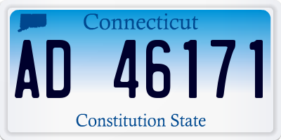 CT license plate AD46171