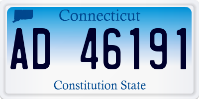 CT license plate AD46191
