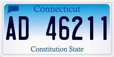CT license plate AD46211