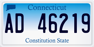 CT license plate AD46219