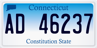 CT license plate AD46237