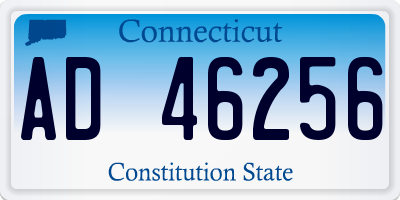 CT license plate AD46256