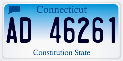CT license plate AD46261