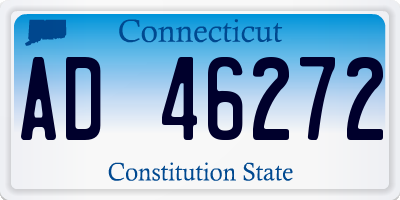 CT license plate AD46272