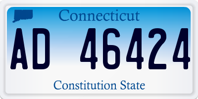 CT license plate AD46424