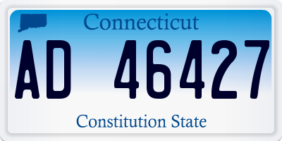 CT license plate AD46427