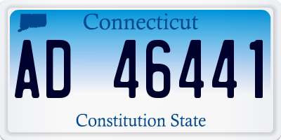 CT license plate AD46441