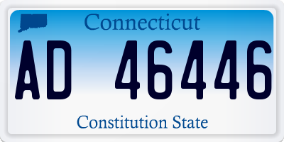 CT license plate AD46446