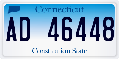 CT license plate AD46448