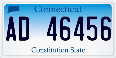 CT license plate AD46456