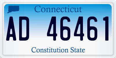 CT license plate AD46461
