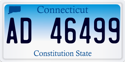 CT license plate AD46499