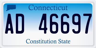 CT license plate AD46697