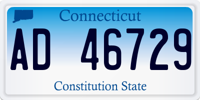 CT license plate AD46729
