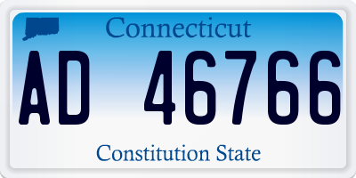 CT license plate AD46766