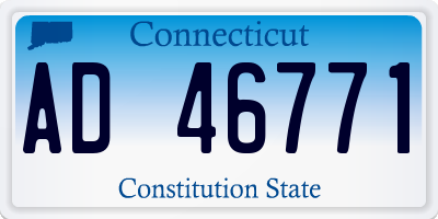 CT license plate AD46771