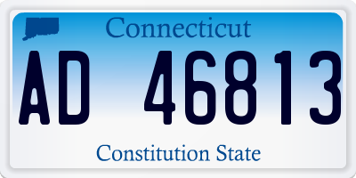 CT license plate AD46813