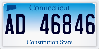 CT license plate AD46846