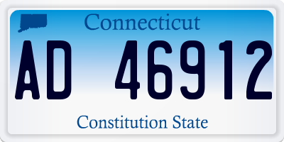 CT license plate AD46912