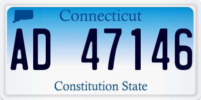 CT license plate AD47146