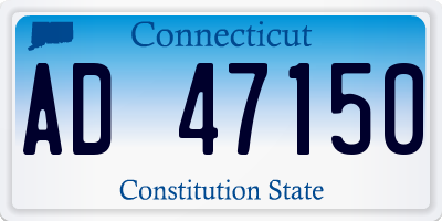 CT license plate AD47150