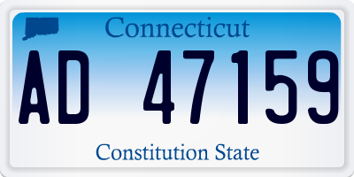 CT license plate AD47159
