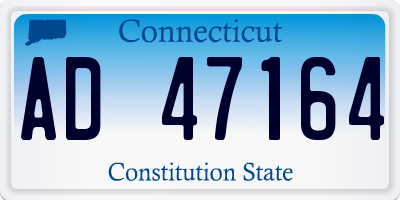 CT license plate AD47164
