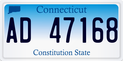 CT license plate AD47168