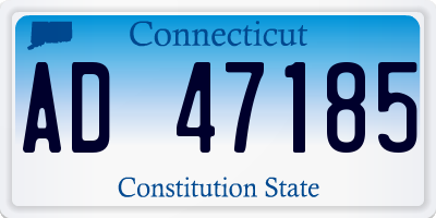 CT license plate AD47185